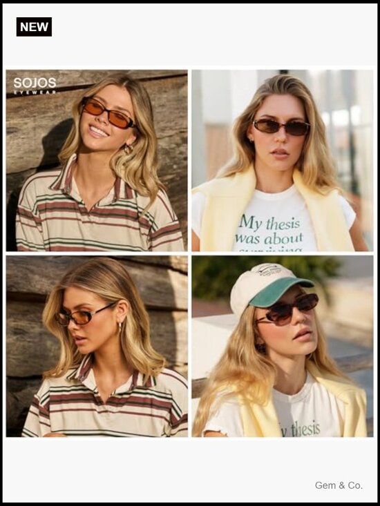 Trendy Polarized Retro Oval Sunglasses for Women Chic 90s Sunnies Lightweight main image 5